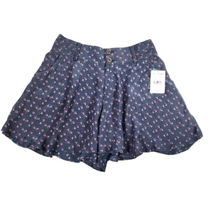 Pantalones Cortos Free People Gris Pizarra Floral Talla Pequeña Nuevos con Etiquetas - Imagen 1 de 6