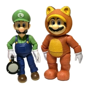Jakks Pacific Nintendo The Super Mario Bros. Movie Luigi Tanooki 5" Figuren Lot - Bild 1 von 8