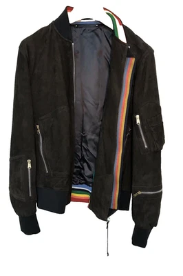 Paul Smith Main Line Suede Bomber Jacket Size M RRP £1600 NEW - Image 1 of 4