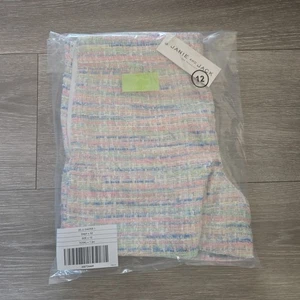janie and jack Girls Tweed Short Size 12 pale pink - Picture 1 of 3