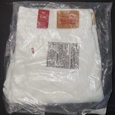 LEVI'S JEANS BLANCOS CORTE ATLÉTICO - NUEVOS HOMBRE TALLA 42X32  Foto 1 de 2