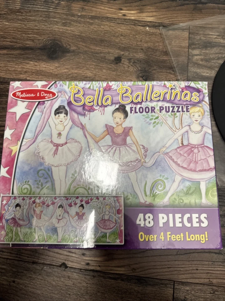 Rompecabezas de piso para bailarina Melissa & Doug Bella, 48 piezas de más de 4 pies de largo, edades 4+ Foto 1 de 1