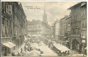 CP 87 - HAUTE-VIENNE - Limoges - La Place des bancs - Picture 1 of 1