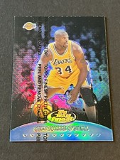 1999 1999-00 TOPPS FINEST TEAM FINEST BLUE REFRACTOR REF SHAQUILLE O’NEAL #d/150