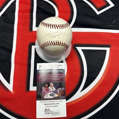 Miguel Tejada Autografiado Baltimore Orioles OMLB Autografiado Certificado JSA Foto 1 de 3