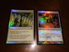 MTG Magic Foil Mana Tithe x1 Planar Chaos LP, Foil Urza's Mine x1 9th Edition NM
