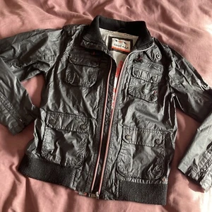 Jungen 9-10 Marks & Spencer schwarze Bomberjacke M&S Reißverschluss vorne - Bild 1 von 21