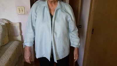 Talbots Linen Powder Blue Jacket - Image 1 of 2