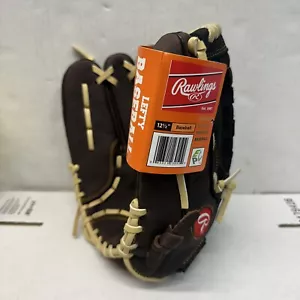 Rawlings RBG36BC LHT 12.5" Brown & Black Leather Zero Shock Baseball Glove Lefty - Picture 1 of 4