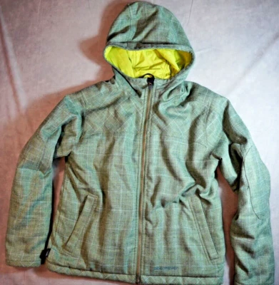 Obermeyer Jacket - Womens 6 - Ski Snowboard Coat - Green Zip Pockets Hooded Logo - Image 1 of 4