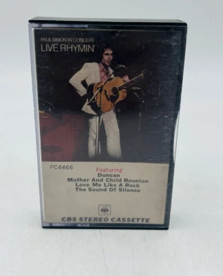 Paul Simon In Concert Live Rhymin With Urubamba & Jessy Dixon Cassette Tape - Image 1 of 4