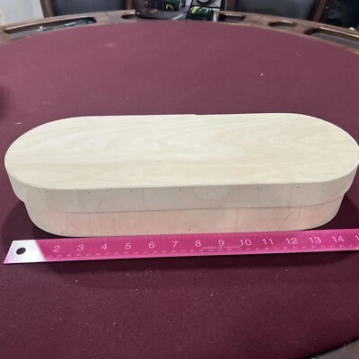 Unfinished Tole Painting Oval Box - Image 1 of 4