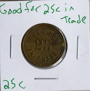 Token comercial 25 centavos, emisor desconocido - Imagen 1 de 2