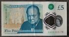 Rare Aa03 062176 Bank Of England Polymer £5 Five Pound Note Used Condition
