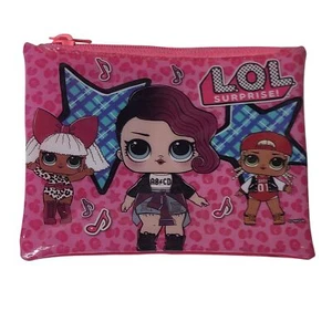 LOL Surprise Pink Coin Purse Zipper Wallet 4x5 inch Pouch Punk & Rocker Girls - Picture 1 of 9