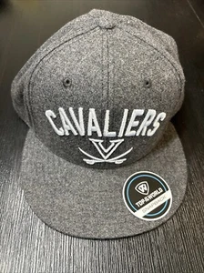 VIRGINIA CAVALIERS New TOP OF THE WORLD Grey Gray SNAP BACK CAP/HAT Basketball - Picture 1 of 6