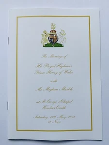 Orden de servicio oficial de la boda real del príncipe Harry Meghan 19/05/2018 WINDSOR - Imagen 1 de 3