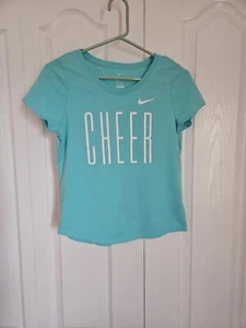 NIKE Girls CHEER T-shirt Green Youth Size XLarge. - Picture 1 of 4