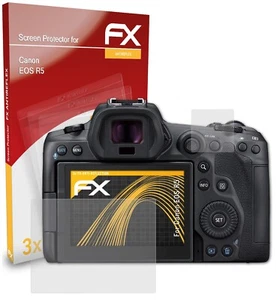 atFoliX 3x Film Protection d'écran pour Canon EOS R5 mat&antichoc - Photo 1 sur 9
