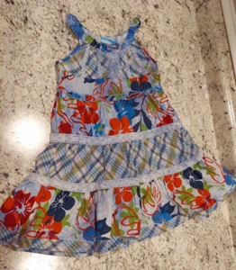 The Children's Place Mädchen rot/weiß/blau Stufen Träger Kleid Größe 4T - Bild 1 von 9