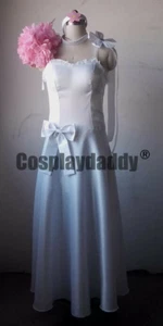 Fairy Tail The Priestess Erza Scarlet Wedding Dress Cosplay Costume F006 - Picture 1 of 2