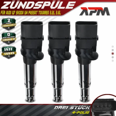 3x Encendido para Audi Q7 Skoda Superb II VW Passat cc Phaeton Touareg 3.2L 3.6L - Imagen 1 de 4