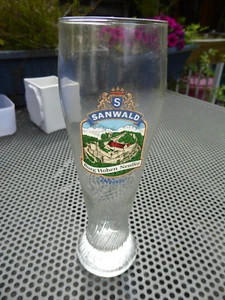 Altes Weizenbierglas - 0,5 L. Sanwald - Bierglas - Burg Hohenneuffen - Bild 1 von 3