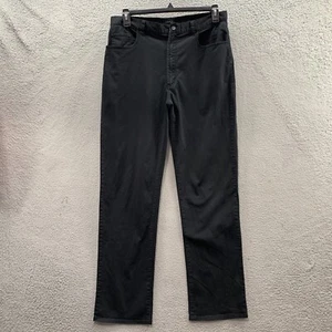DKNY Mens Black Chino Slim Straight Leg Super Soft Cotton Blend Size 34x34 - Picture 1 of 11