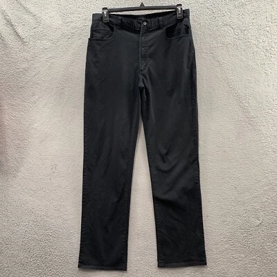 DKNY Hombre Negro Chino Delgado Pierna Recta Súper Suave Mezcla de Algodón Talla 34x34 Foto 1 de 4