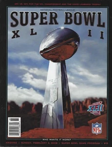 Super Bowl XLII 42 Program - New York Giants vs New England Patriots @ Phoenix - Imagen 1 de 1
