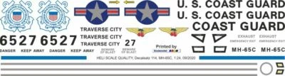 Decals 114 AS 365 / MH-65C Dolphin US Coast Guard 6527 - Image 1 of 2