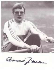 Raimund Hörmann Rudern (1.OS 1984) Autogrammkarte10,7 x 13,6 cm (05.25) - Bild 1 von 1