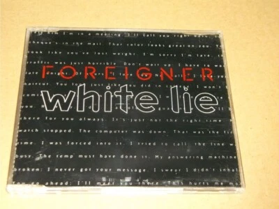 Foreigner:  White Lie   UK  CD Single  NM Foto 1 de 2