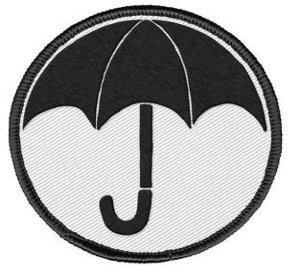 Parche bordado para planchar Dark Horse Comics Umbrella Academy logotipo paraguas 2,5" Foto 1 de 1