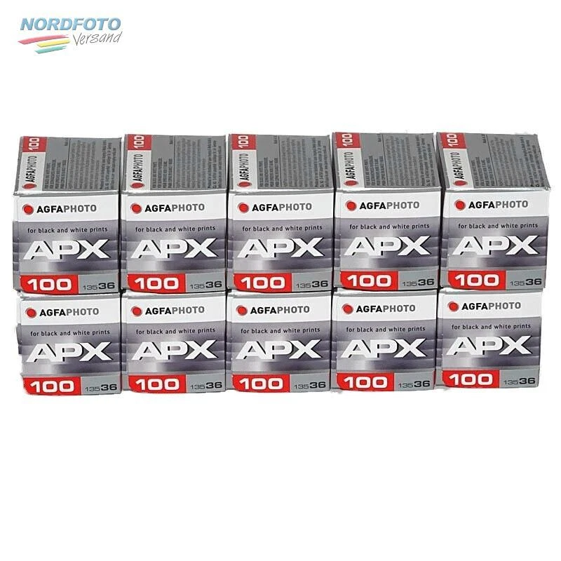 AGFAPHOTO Pan APX 100 Schwarzweißfilm, 135-36, 10 Stück
