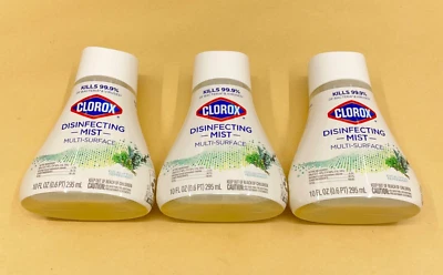 3 Clorox Disinfecting Mist Multi-Surface Refill Eucalyptus Peppermint 10oz New - Image 1 of 4