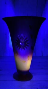 Vidrio satinado Amberina de Colección Sin Marcar Diseño Grabado En Exterior Brillo UV - Imagen 1 de 7