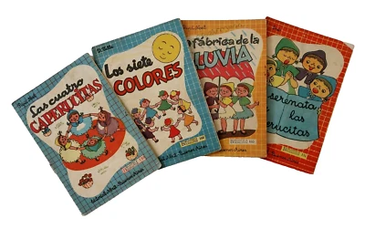 Lot of 4 Vintage 1950s Argentina Mini Children's Books Little Red Riding Hood  - Image 1 of 4