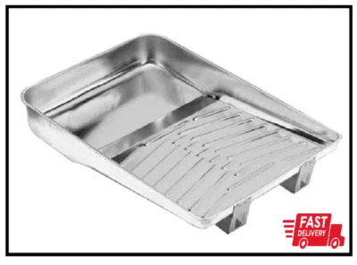 11 in. Metal Deluxe Roller Tray for Paint and Stain Applications NEW - Image 1 of 3