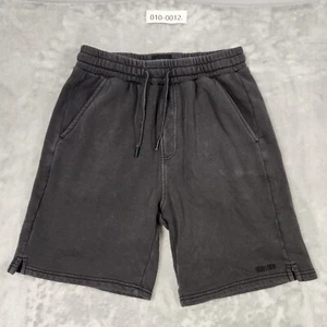INDUSTRIE SHORTS MENS SMALL BLACK FLEECE ELASTIC WAIST STRETCH - Picture 1 of 9