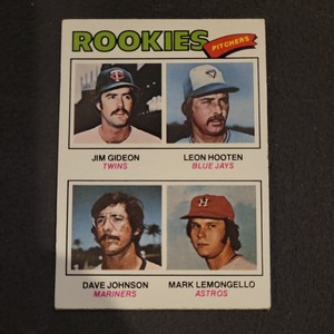 1977 Topps Jim Gideon/Leon Hooten/Dave Johnson/Mark Lemongello Rookie Texas