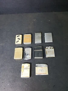 Lot of 10 Vtg Lighter Ronson Continental Champ Crown Park Sherman Scripto Ogawa  - Picture 1 of 23