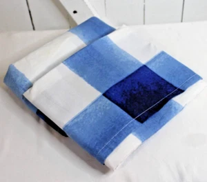 Kate Spade Pillow/Shams Cases (2) Pair Decorative Plaid Blue/White 26" x 21" - Picture 1 of 6