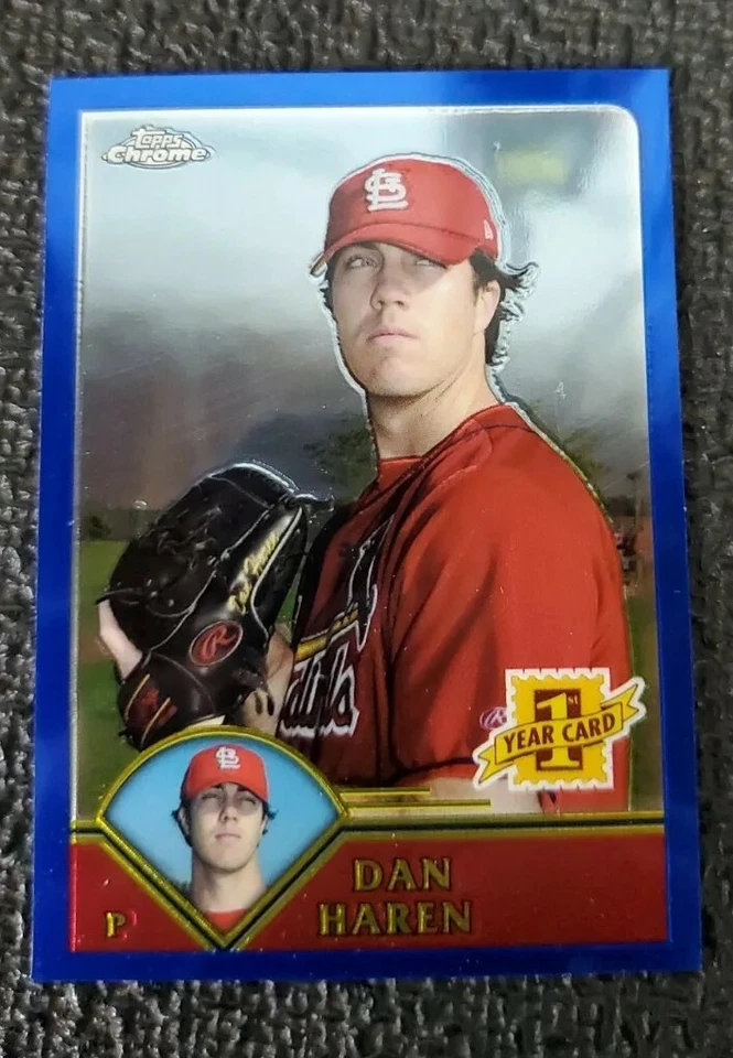 2003 TOPPS  TRADED CHROME DAN HAREN ROOKIE CARD #T234 FIRST YEAR - Image 1 of 1