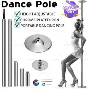 45mm Portable Dancing Pole Exercise Home GYM Dance Static Stripper Spinning Pole - Picture 1 of 11