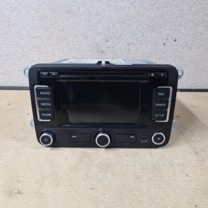 VW PASSAT B7 PASSAT CC RADIO CD/STEREO SAT NAV HEAD UNIT 3C0035279G - Picture 1 of 9