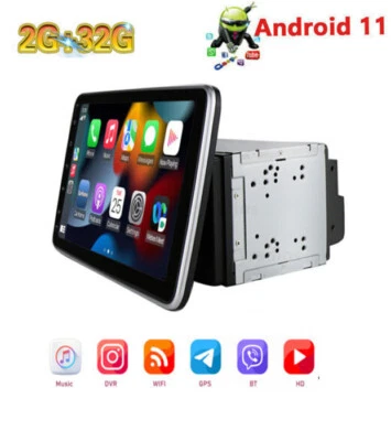 10.1" Android 11 Car Radio GPS  Stereo car radio 2+32GB Rotatable WIFI GPS  - Image 1 of 4