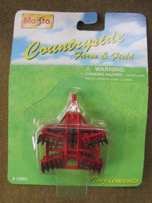 Maisto Countryside Farm & Field Implement Wing Disc 1:64 NISP - Image 1 of 4