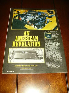1974 DODGE COLT POWERED BY A 340 V-8 ***ORIGINAL 1984 ARTICLE*** - Picture 1 of 2