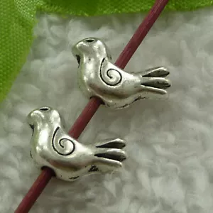 Kostenloser Versand 220 Stck. Tibet Silber Vogel Abstandhalter 15x8 mm B2970 - Bild 1 von 4